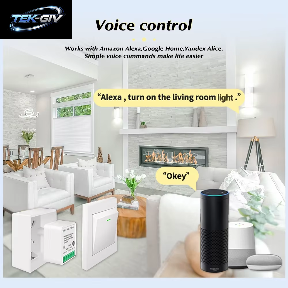 Tuya Zigbee3.0/Wifi MINI Smart Switch Mit Zwei-Wege-Steuerung, Kabelloser Lichtschalter, Intelligente Automatisierung, Funktioniert Mit Alexa Google Home