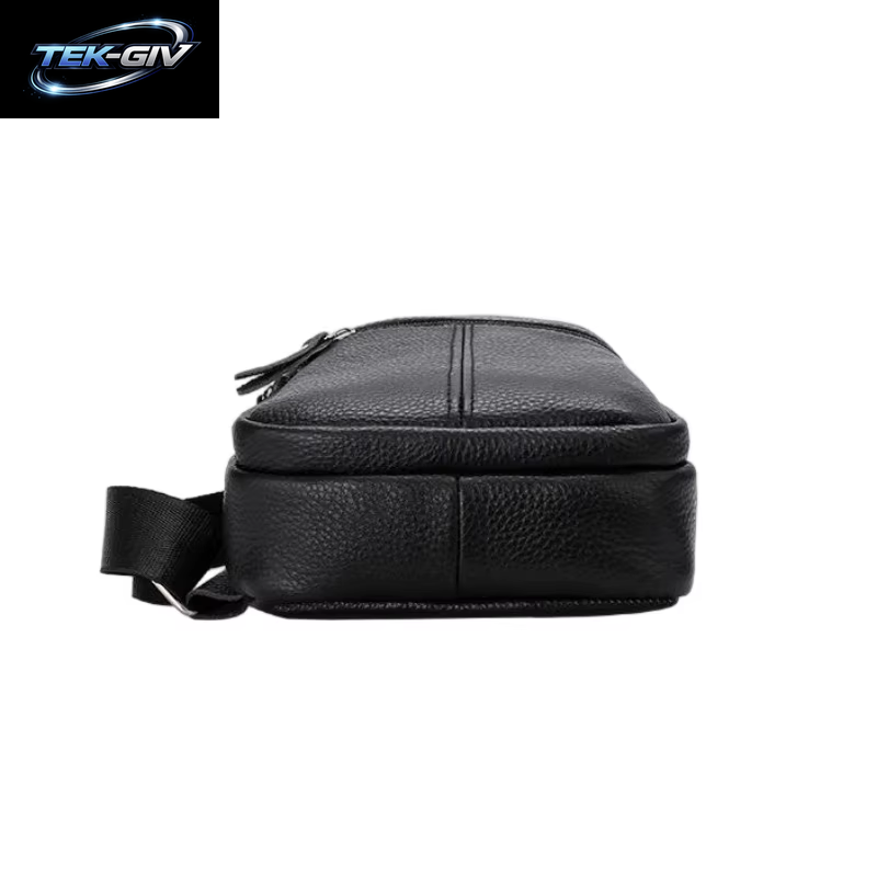 Brusttasche Aus Echtem Leder Für Herren, Große Umhängetasche Aus Rindsleder, Business-Pendler-Umhängetasche Für Herren, Handy-Aufbewahrungstasche