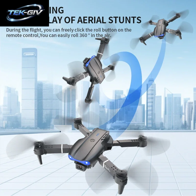 E99 Pro Drohne Mit 8K HD Kamera Fernbedienung Quadcopter Vierachsige Flugzeughöhe Halten GPS Fliegendes Spielzeug Für Luftaufnahmen