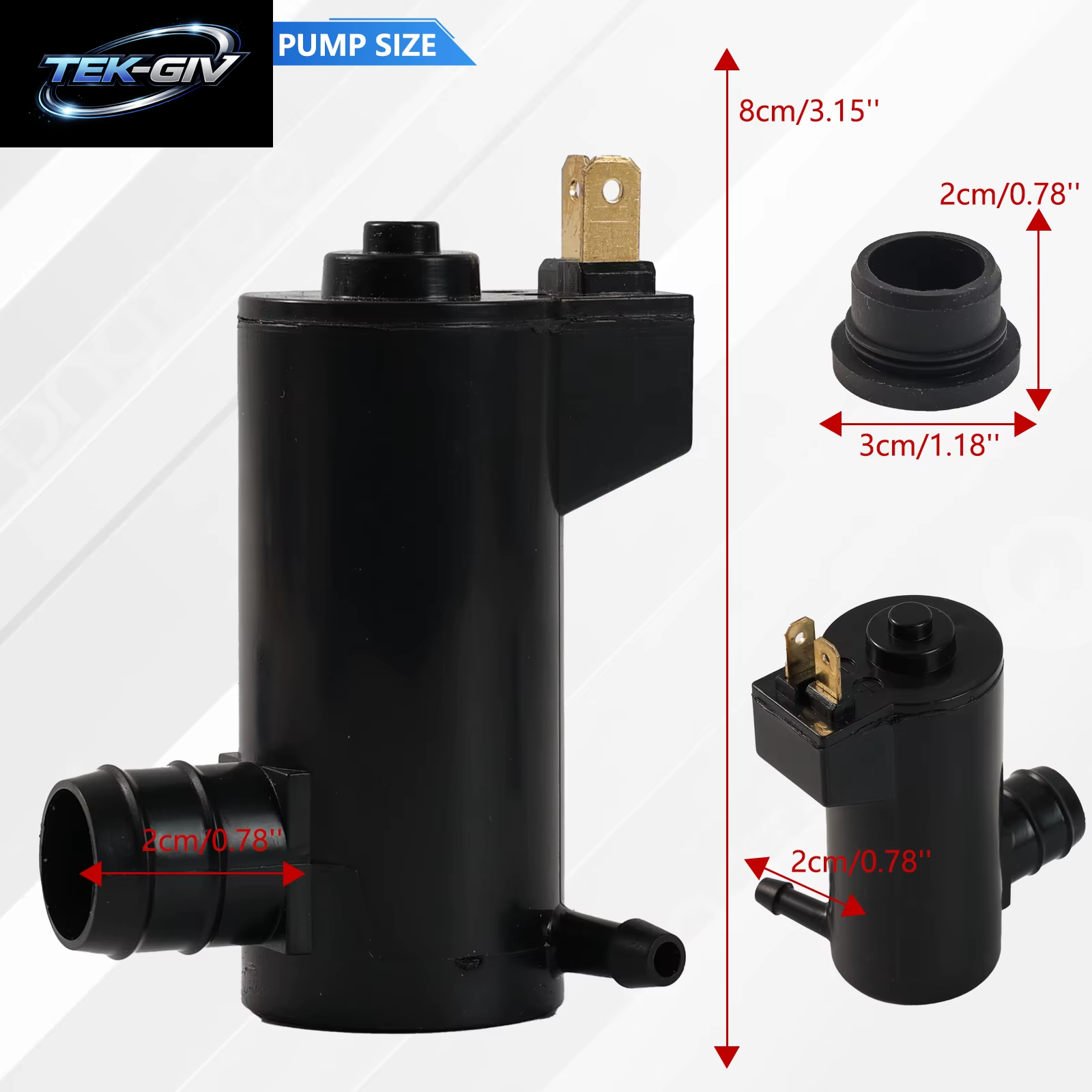 Xukey Frontscheibenwaschpumpendüsen Flüssiger Einzelauslassmotor Für Honda Fit Jazz MK2 2008 2007 2006 2005 2004 2003 2002