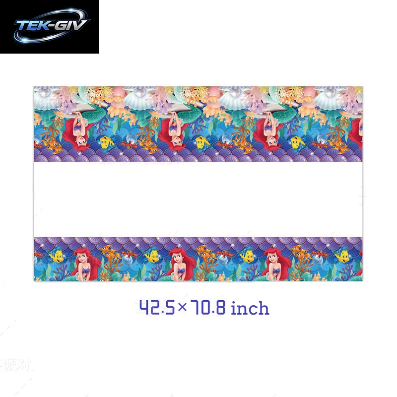 Die Kleine Meerjungfrau Geburtstag Party Dekoration Prinzessin Ariel Papier Serviette Teller Tasse Tischdecke Luftballons Kinder Baby Shower Supplies