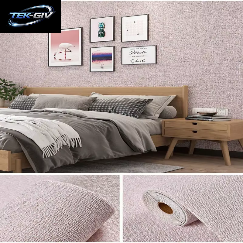Leinen 3D Schaum Selbstklebende PVC Einfarbig Verdickte Wasserdichte Hintergrund Wand Renovierung Tapete Wand Aufkleber Wohnkultur