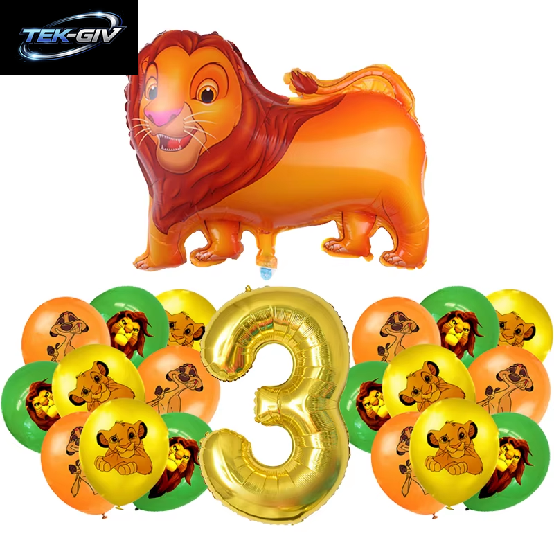 Disney Der König Der Löwen Geburtstag Party Dekoration Neue Teller Tassen Servietten Tischdecke König Löwe Geburtstag Ballon Party Favor Ballon
