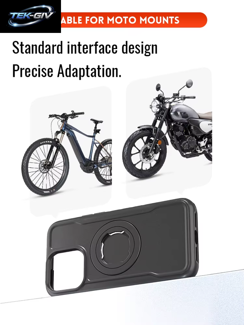 Magnetische, Stoßfeste Hülle Für Iphone 17, 16, 15, 14, Pro Max, Ladeabdeckung Mit Sperrdesign, Passend Für Quad-Stil-Motorräder/Fahrräder