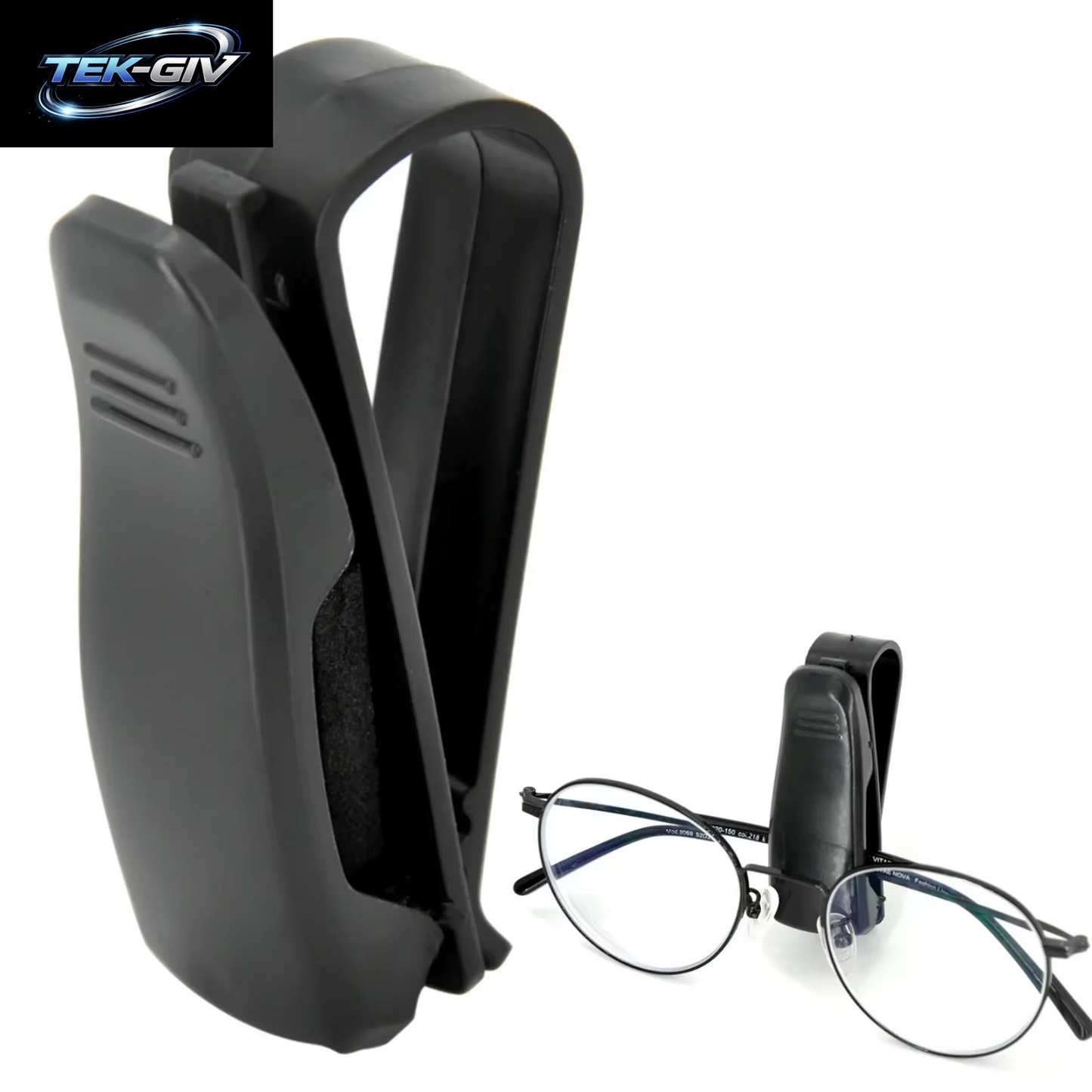1/4PCS Auto Sonnenblende Sonnenbrille Clip Auto Gläser Halter Tragbare Ticket Karte Klemme ABS Brillen Fall Auto Zubehör