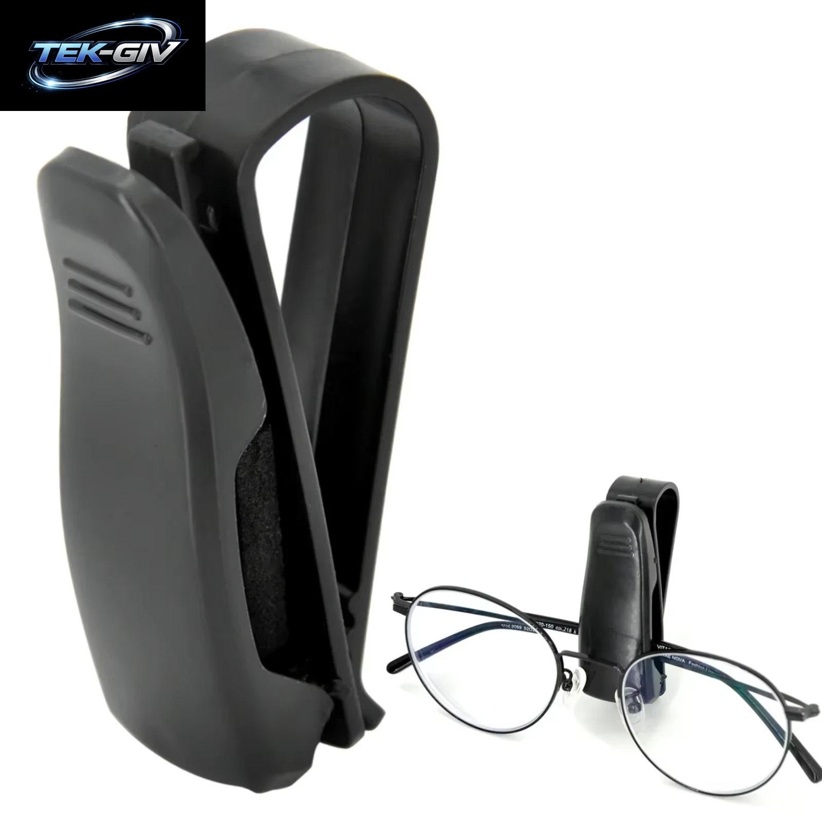 1/4PCS Auto Sonnenblende Sonnenbrille Clip Auto Gläser Halter Tragbare Ticket Karte Klemme ABS Brillen Fall Auto Zubehör