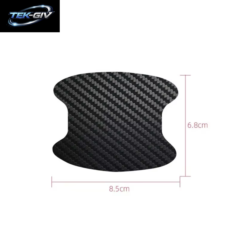 4 Teile/Satz Auto Styling Formteile Aufkleber Autotür Aufkleber Kohle Faser Kratzer Beständige Abdeckung Auto Griff Schutz Folie Teile
