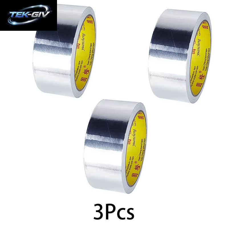 Hohe Temperaturbeständigkeit Aluminiumfolie Klebeband Küchenrohr Reparaturband Klebstoff Dichtungsfolie Wärmedämmung Auslaufsicheres Klebeband