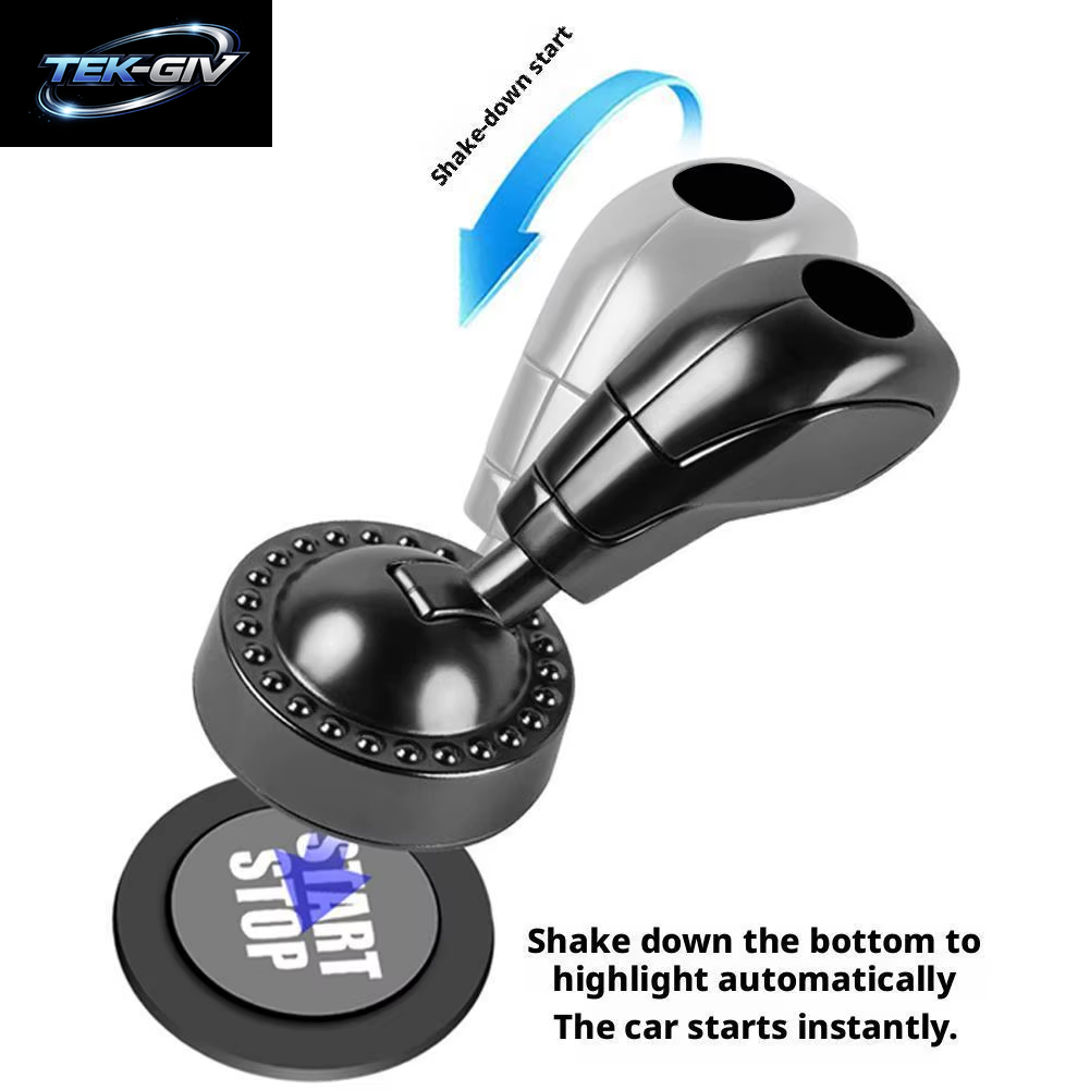 Auto Push Start Taste Start Taste Motor Start Taste Joystick Dekorative Aufkleber Innen Zubehör Zündschloss Taste
