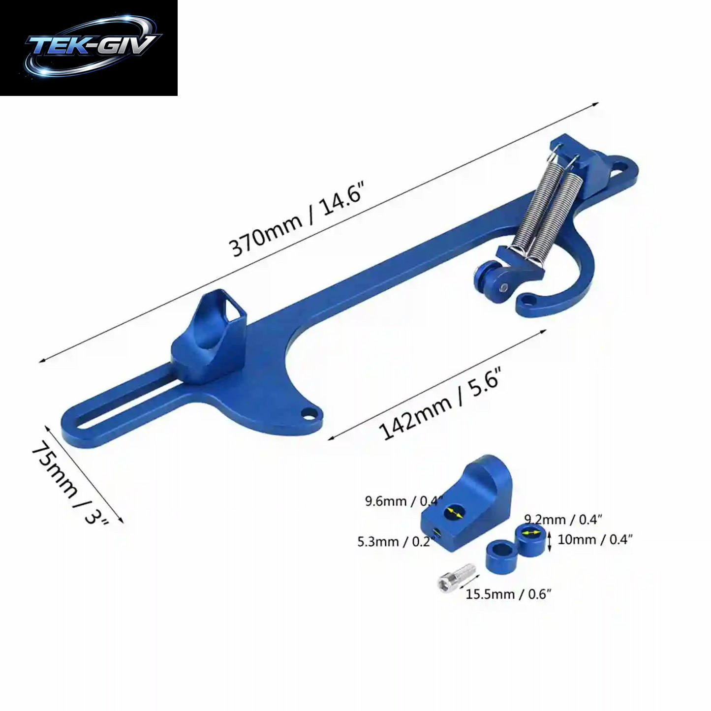 Billet Aluminium Gaszug Vergaserhalterung Für Holley 4150 & 4160 Serie Vergaser Rot