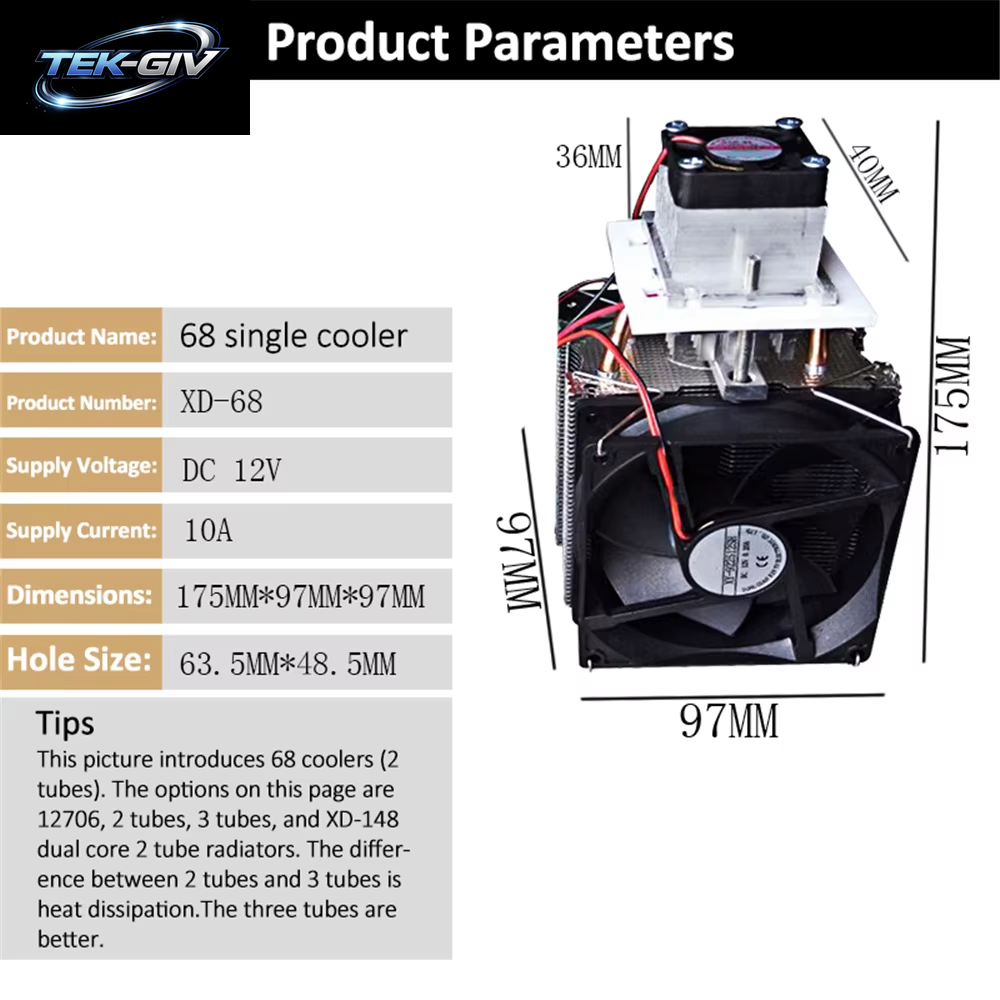 DC 12V 10A 72W Thermoelektrische Peltier Kälte Kühler Semiconductor Klimaanlage Kühlsystem DIY Kit Mit Fan