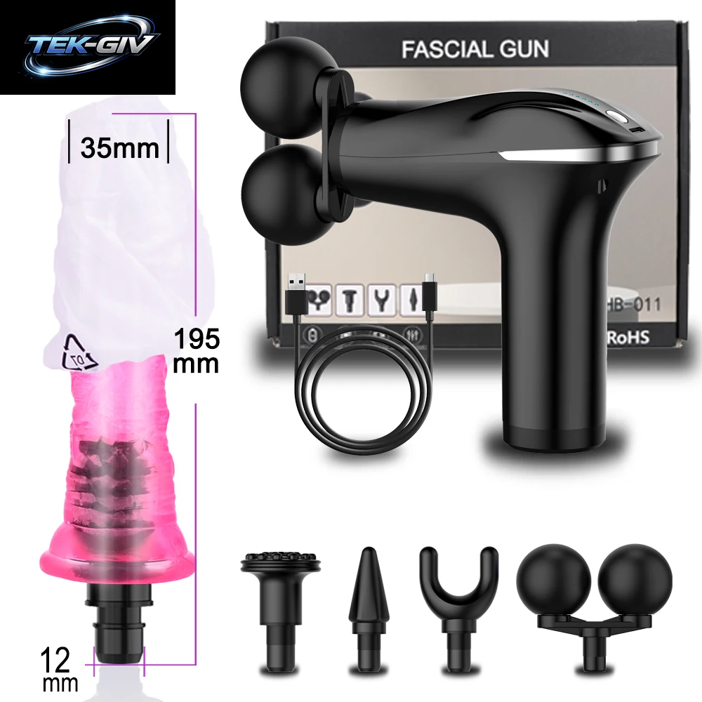 Faszienpistole Muskelmassagepistole Doppelkopf Deep Tissue Muscle Handheld Percussion Massagegerät Zur Linderung Von Körper-, Rücken- Und Nackenschmerzen