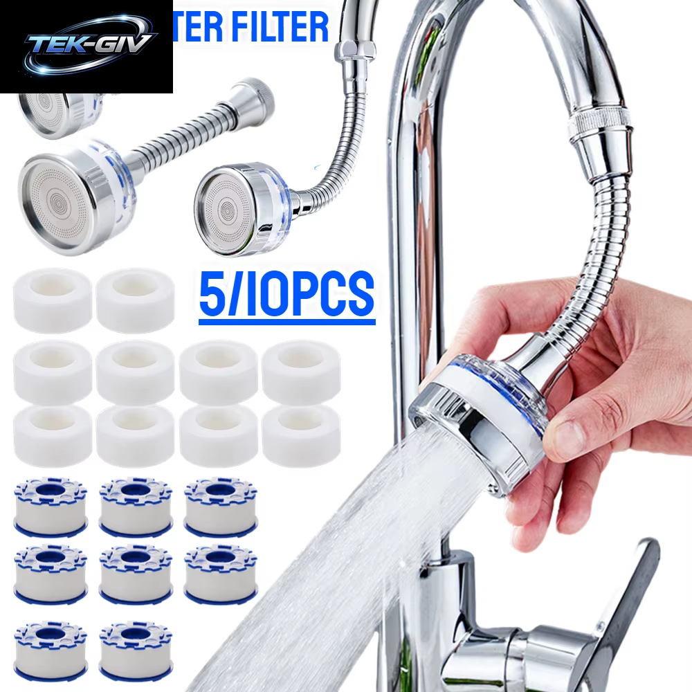 Küchen Armatur Wasserfilter Drucks Püle Filter Wasser Auf Bereiter 360 ° Wasserhahn Spritzwasser Geschützter Wasserhahn Belüfter Extender Für Badezimmer