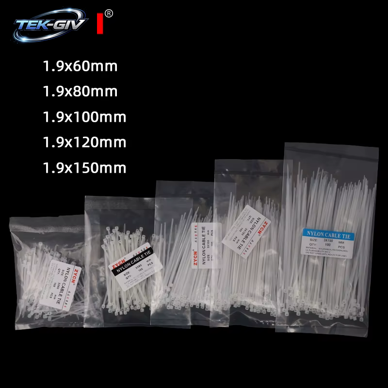 500 Stück Selbstsicherndes Nylon-Kabelbinder-Set, 3,5 X 250, 4,5 X 300, Kunststoff-Reißverschluss-Draht, 4–6–8–10–12 Zoll, Wrap, Feste Bindung, Hohe Zugfestigkeit