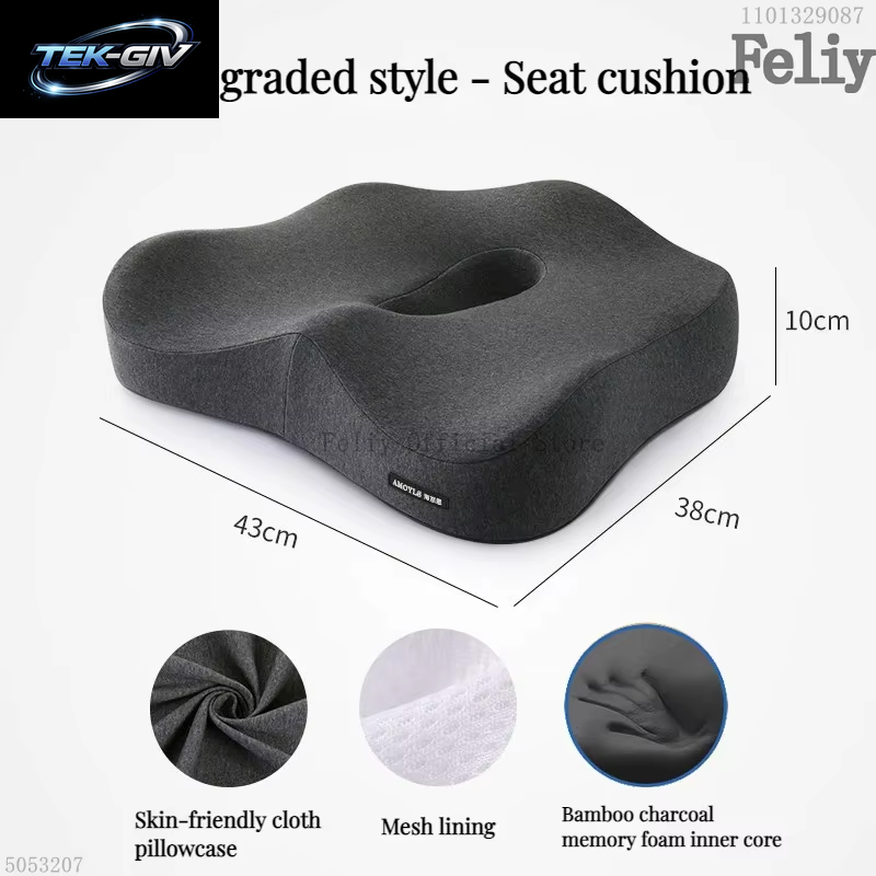 Memory Foam Auto Sitz Unterstützung Taille Kissen Massage Lenden Orthopädische Kissen Büro Stuhl Gesäß Kissen Schmerzen Relief Kissen Sets