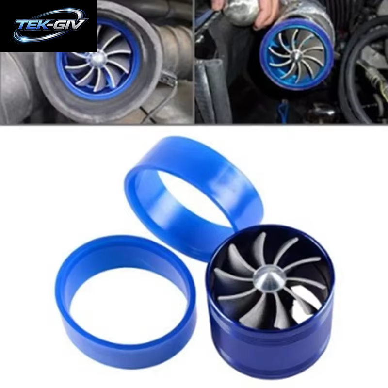 Auto Turbine Kompressor Turbolader Einzel Doppel Luftfilter Ansaug Ventilator Kraftstoff Gas Saver Kit Auto Ersatzteil
