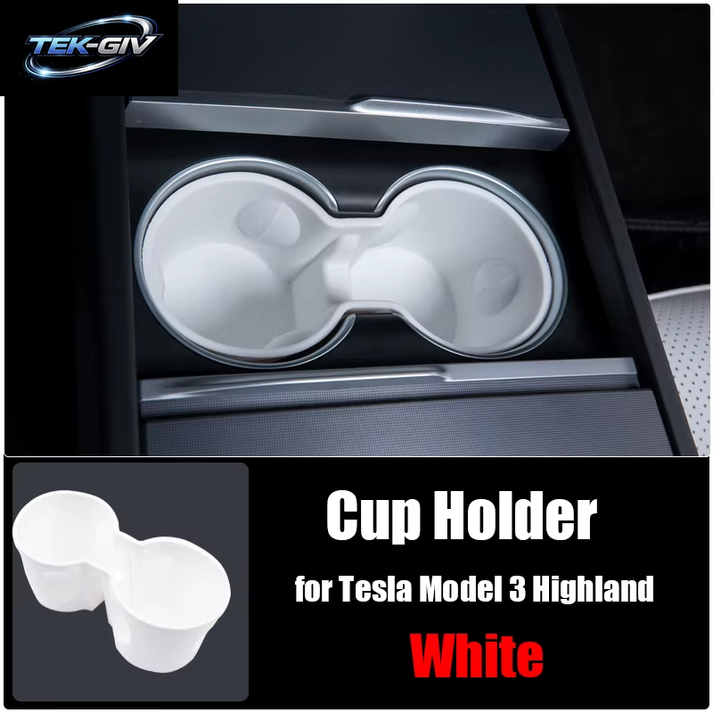Wasserbecherhalter Für Tesla Model 3 Highland 2024, Modell Y Juniper 2025, Autozubehör, Mittelkonsole, Organizer, Aufbewahrungsbox