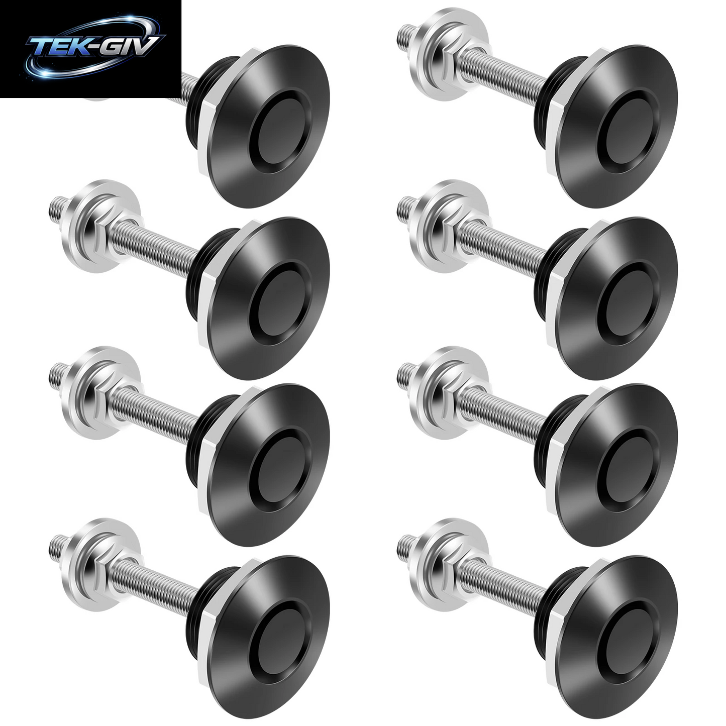 1,19" Universal Auto Hood Pins Lock Clip Kit Quick Release Bonnet Lock Set Aluminiumlegierung Fahrzeug Quick Latch Hood Pins