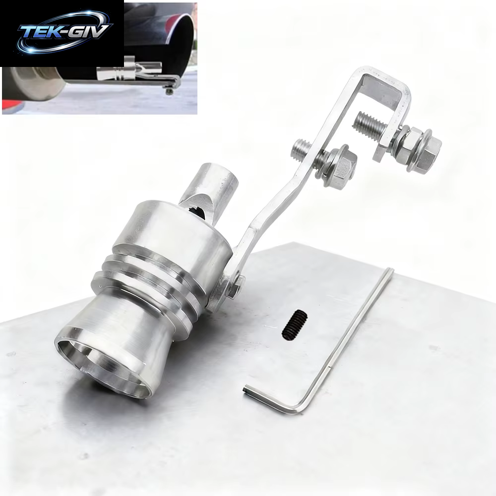 Universeller Aluminium-Turbo-Sound Auspuff-Schalldämpfer Pfeife Auto Blow-Off-Ventil-Simulator Für Alle Autos Und Motorräder