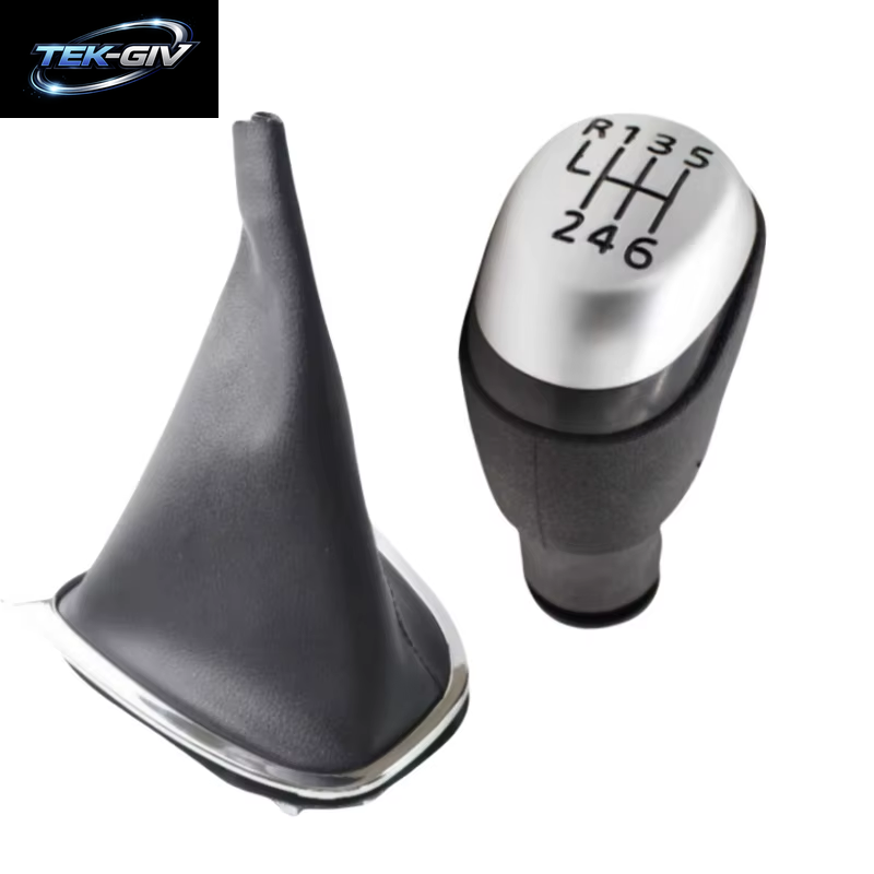 5/6 Geschwindigkeit Für Renault Clio 4 Mk4 IV 2012-2018 2019 2020 Auto Styling Zubehör Schaltknauf Leder Gaitor Boot Kragen Fall