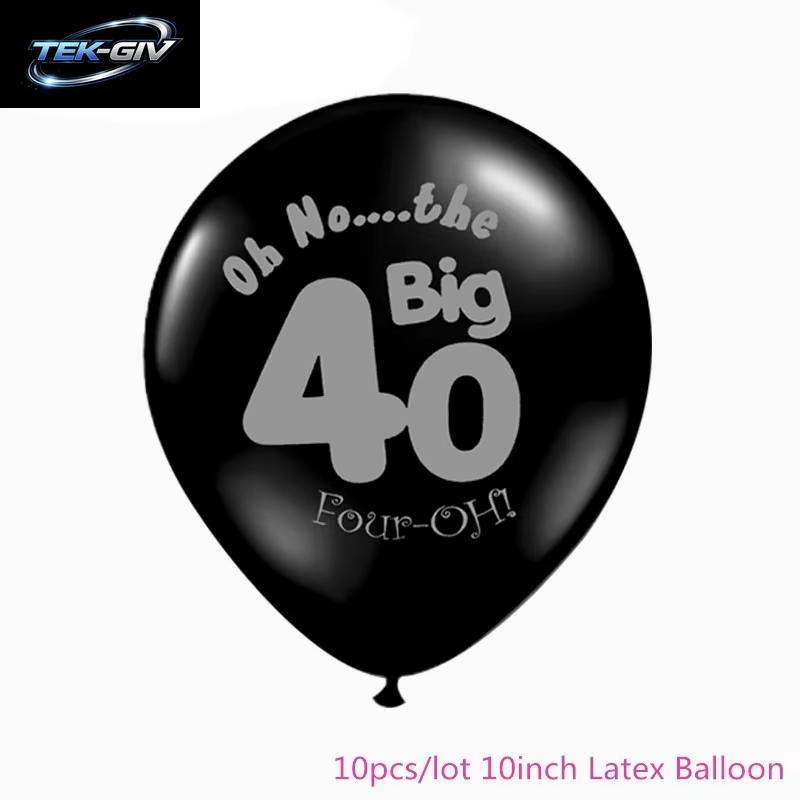 Schwarzgold 30 40 50 60 Jahre Geburtstag Latexballons Erwachsene Männer Frauen Alles Gute Zum Geburtstag Party Dekor Hochzeit 30. Jahrestag Zubehör