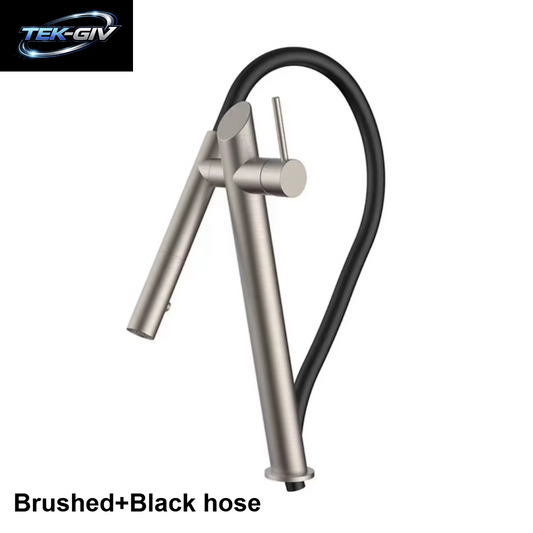 Edelstahl Schwarz Und Rot Magnetische Küche Wasserhahn Gemüse Becken Waschbecken Wasserhahn Ziehen Universal Rotierenden Wasserhahn