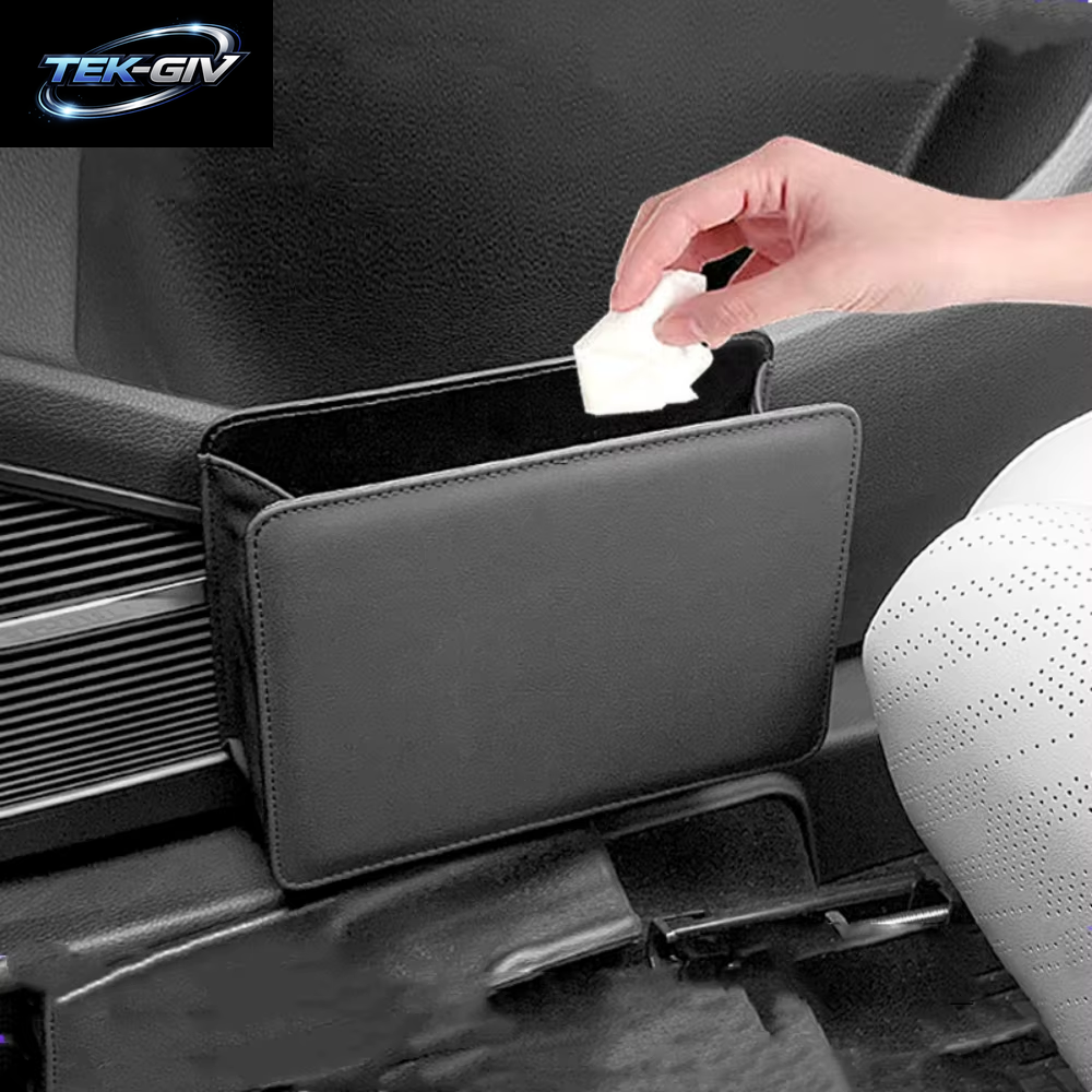 Tragbare Auto Mülleimer Hängende Lagerung Box Multi-Funktionale Lagerung Faltbare Sitz Zurück Lagerung Box Auto Innen Zubehör