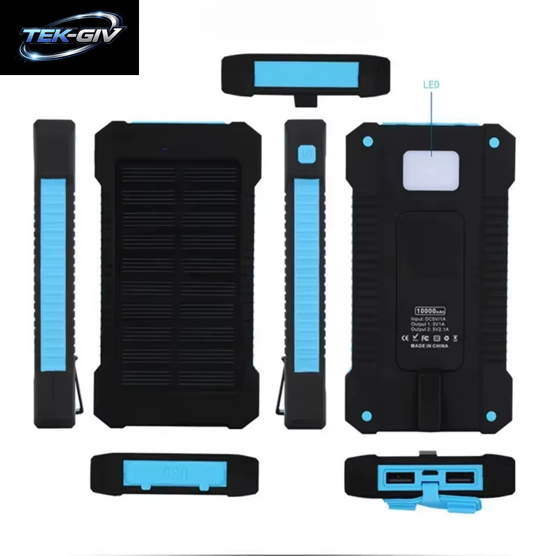 Xiaomi 500000 Mah Wasserdichte Outdoor Solar Power Bank Dual USB Reise Tragbare Solar Telefon Ladegerät Solar Powerbanks Für Camping
