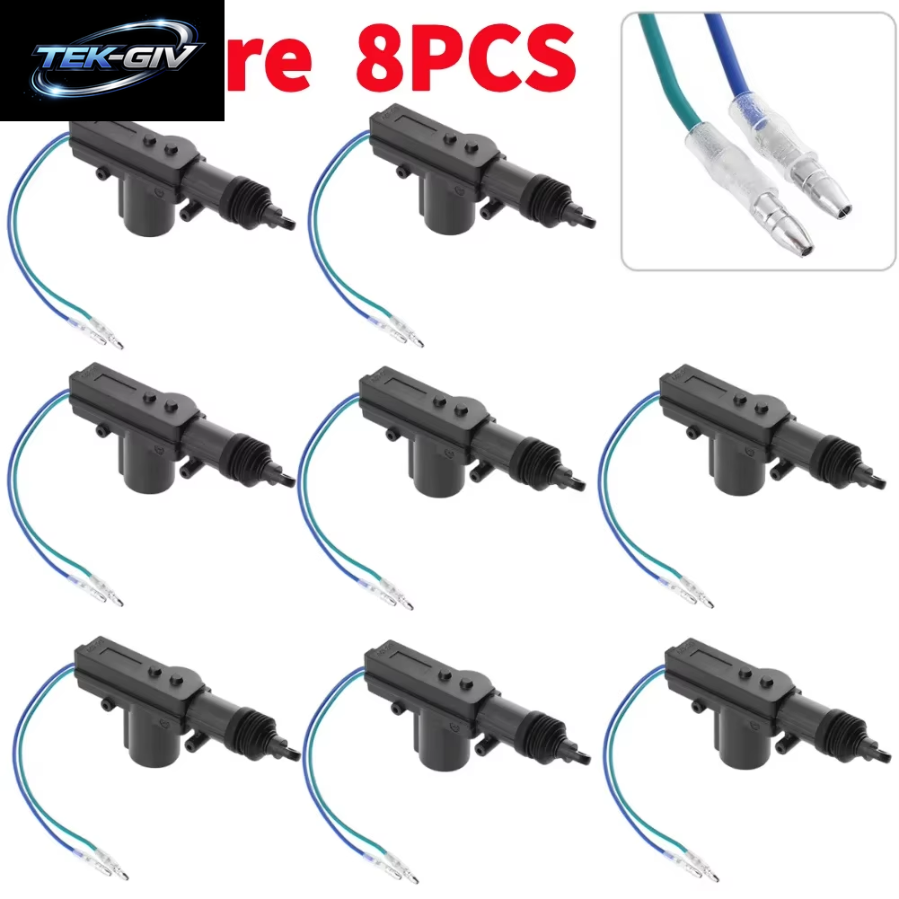 1-10PCS 2/5 Draht Universal Auto Elektrische Antrieb Fernbedienung Zentrale Türschloss 12V Heavy-Duty Locking System Einzigen Pistole Typ Kit