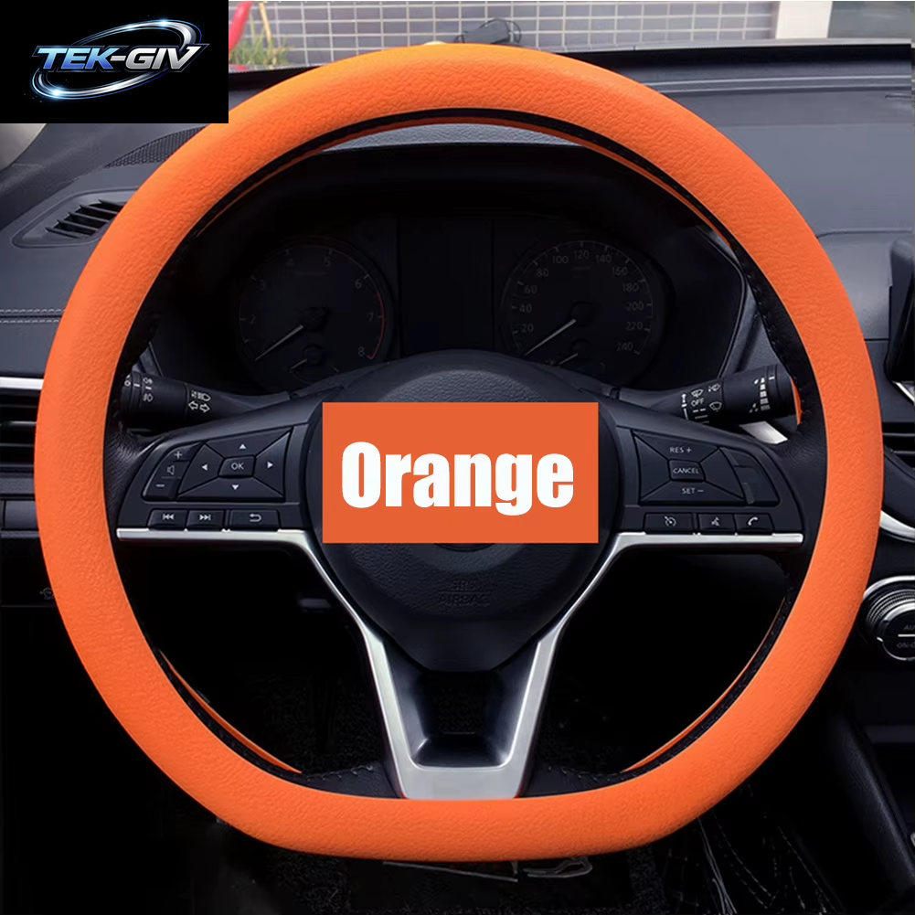Universal Auto Silikon Lenkrad Abdeckung Elastische Nicht-Slip Abdeckung Für 36-40 Cm Lenkrad Multi Farbe Auto Dekor Zubehör