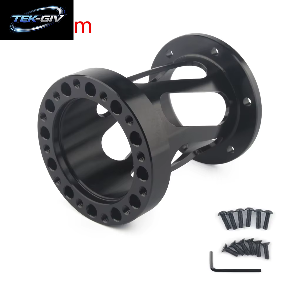 Neuer Ausgehöhlter Universal-Lenkradnaben-Abstandshalter 51/76/101 Mm Lenkradnabe Boss Kit Adapter Abstandshalter Schwarz