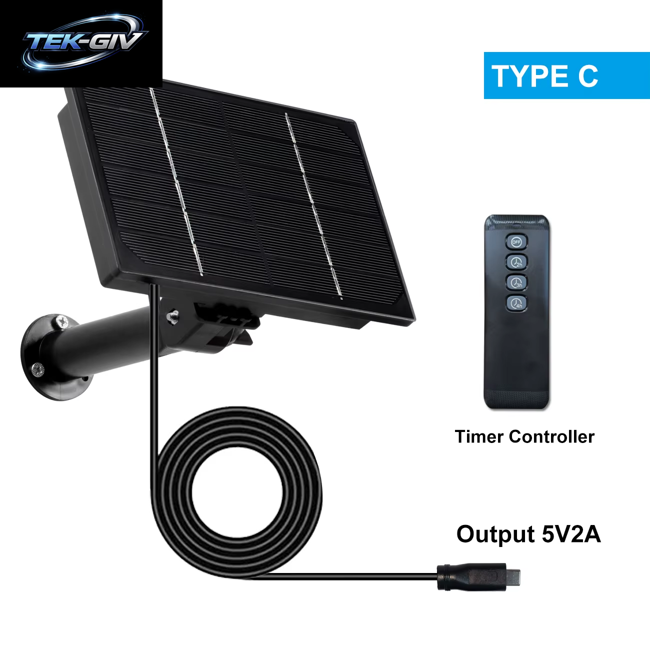 4 W Mini-Solarpanel Für Den Außenbereich, Wasserdicht, IP66, 2 M Kabel, Ladegerät, USB, Typ C, 5 V DC12 V, Angetrieben, Installieren Sie 18650-Batterie, Solarladung