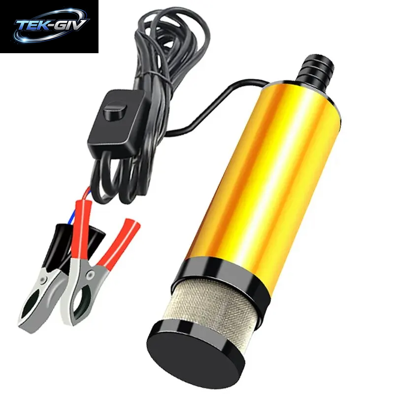 51MM 38MM Auto Elektrische Ölpumpe 12V 24V Für Pumpen Diesel Öl Wasser Tauch Aluminium Legierung Shell Kraftstoff Transfer Pumpe