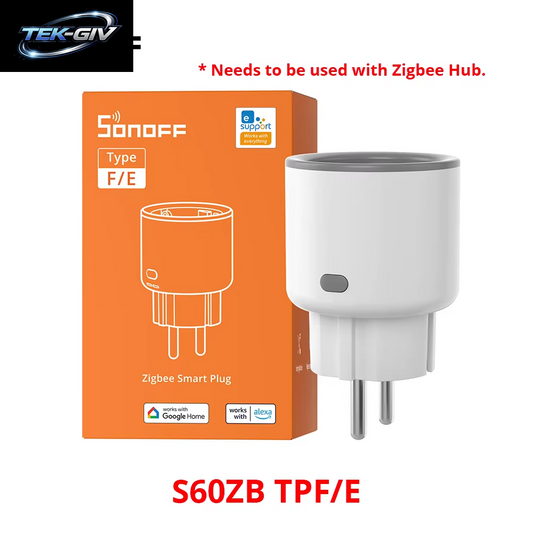 1-4 PCS SONOFF S60ZB EU Iplug Zigbee Smart Plug Energie Überwachung Drahtlose Steckdose Timer Smart Switch Arbeit Mit Google Home Alexa