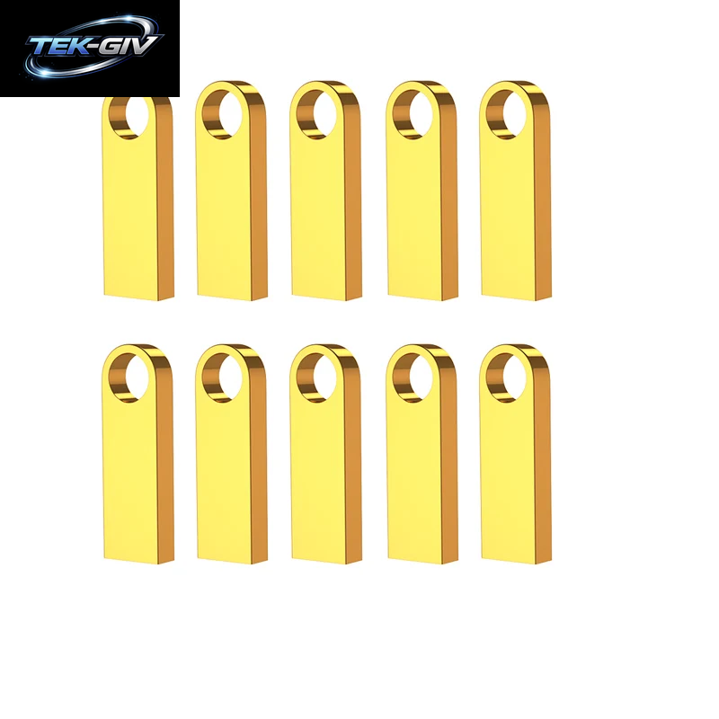 10 Teile/Los Metall Usb-Stick 4GB 8GB Pen Drive 16GB 32GB Cle USB Stick 2,0 UDP Speicher Flash Drive 64GB 128GB Kostenloses Individuelles Logo
