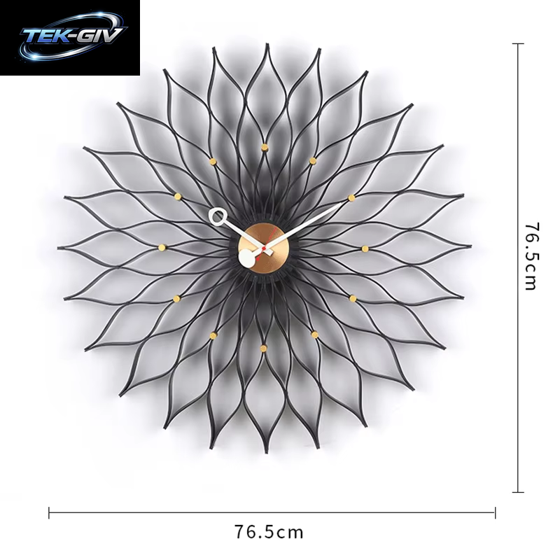 Kreative Sonnenblumen Wanduhr Nordic Wohnzimmer Dekoration Uhren Schlafzimmer Stille Bewegung Wanduhren Große Home Interior Uhr