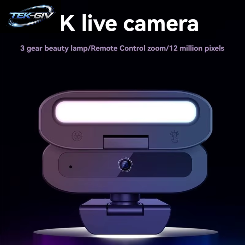 Lenovo 4K HD 60Fps Live-Webcam 2K Full HD Kamera USB Autofokus PC Drehbares Mikrofon Fülllicht Streaming-Kamera Für Live-Übertragungen 2026