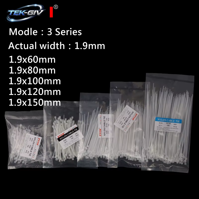 500 Stück Selbstsicherndes Nylon-Kabelbinder-Set, 3,5 X 250, 4,5 X 300, Kunststoff-Reißverschluss-Draht, 4–6–8–10–12 Zoll, Wrap, Feste Bindung, Hohe Zugfestigkeit