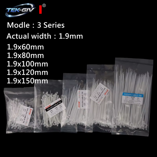 500 Stück Selbstsicherndes Nylon-Kabelbinder-Set, 3,5 X 250, 4,5 X 300, Kunststoff-Reißverschluss-Draht, 4–6–8–10–12 Zoll, Wrap, Feste Bindung, Hohe Zugfestigkeit