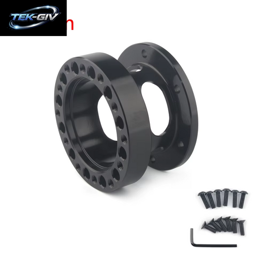 Neuer Ausgehöhlter Universal-Lenkradnaben-Abstandshalter 51/76/101 Mm Lenkradnabe Boss Kit Adapter Abstandshalter Schwarz