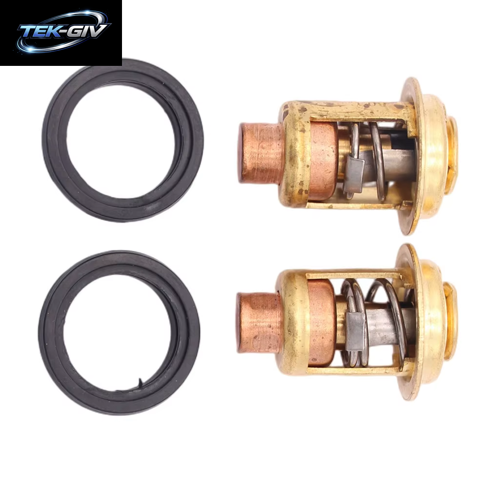 2 Stück Thermostat Und Dichtung 75692Q2 Für Mercury 125 PS 135 PS 140 PS 150 PS 175 PS 200 PS 225 PS