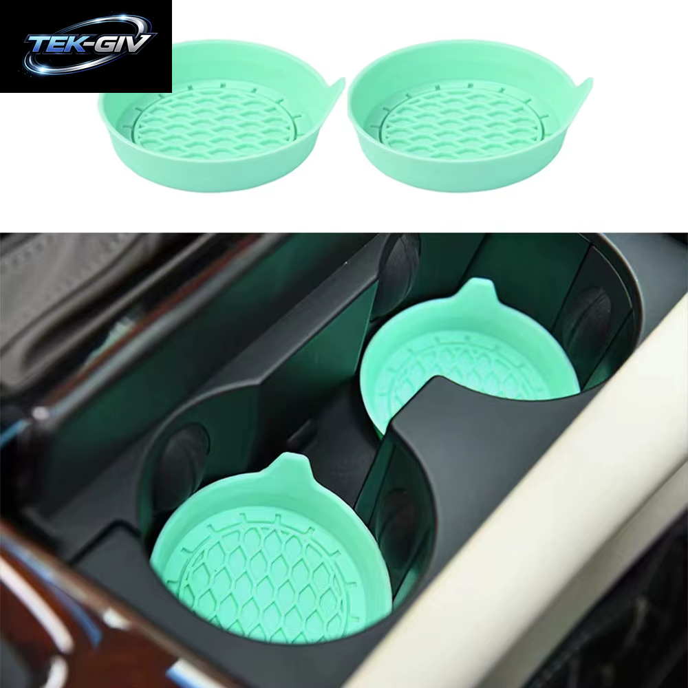 Universal 8 Cm Weiche Silikon Auto Tasse Untersetzer Anti-Slip Tasse Halter Wasserdicht Sieben-Proof Spill Untertasse Auto Innen Zubehör