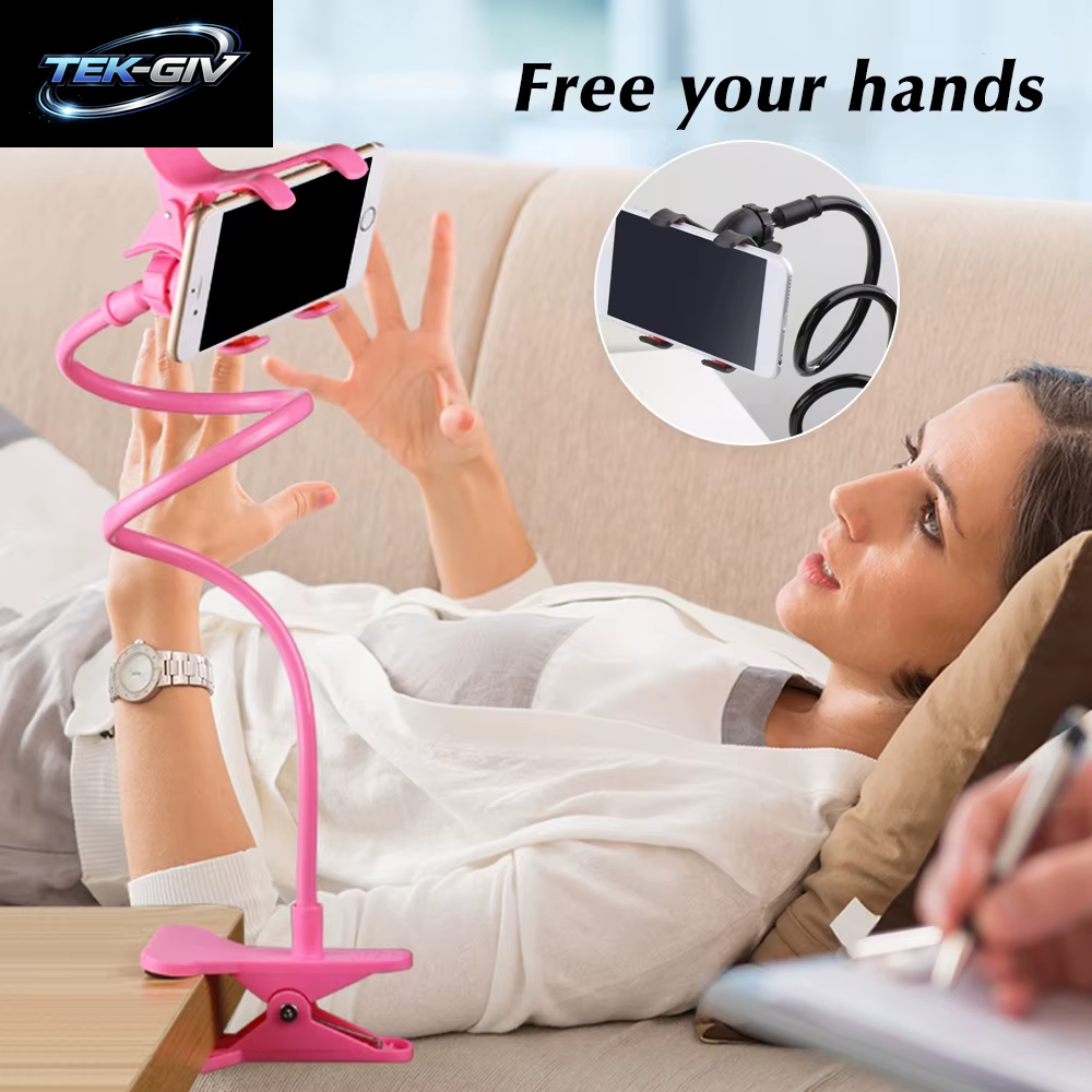 Handy Halter Flexible Faul Halter Einstellbare Handy Clip Hause Bett Desktop Halterung Smartphone Ständer