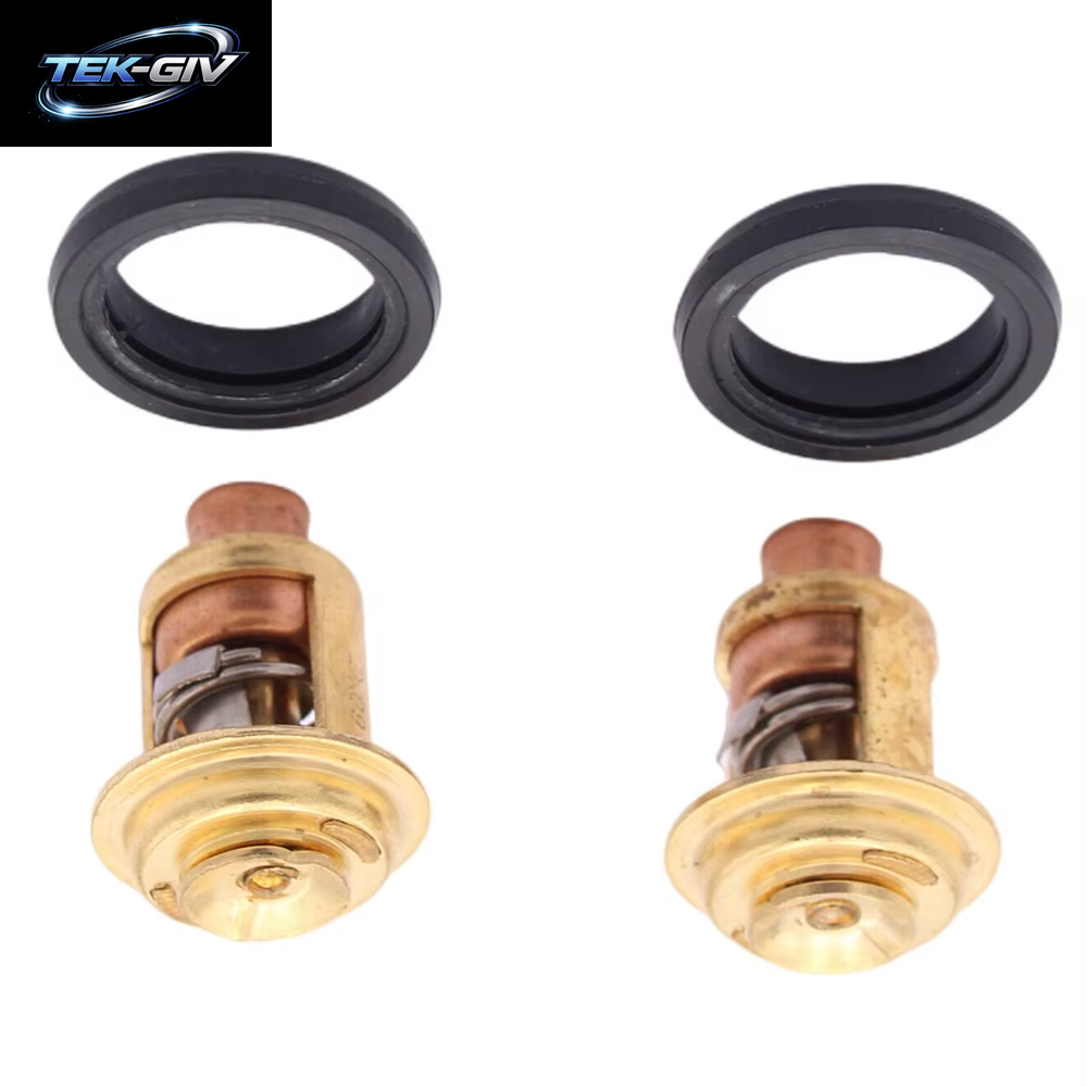 2 Stück Thermostat Und Dichtung 75692Q2 Für Mercury 125 PS 135 PS 140 PS 150 PS 175 PS 200 PS 225 PS