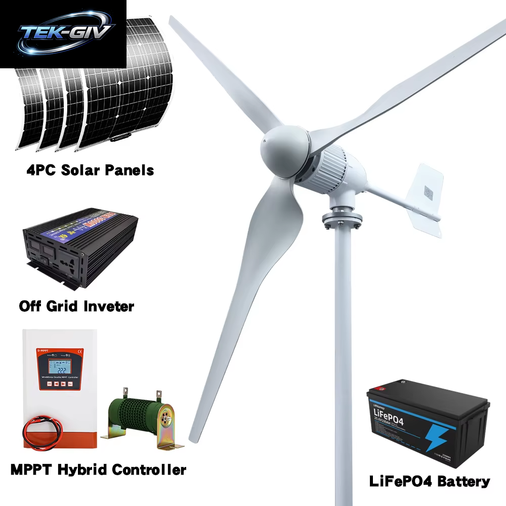 Neue Upgrade Versendet Von Polnischen Lager Mehr Leistungsstarke 5000W Horizontale Wind Turbine Generator Windmühle Mit