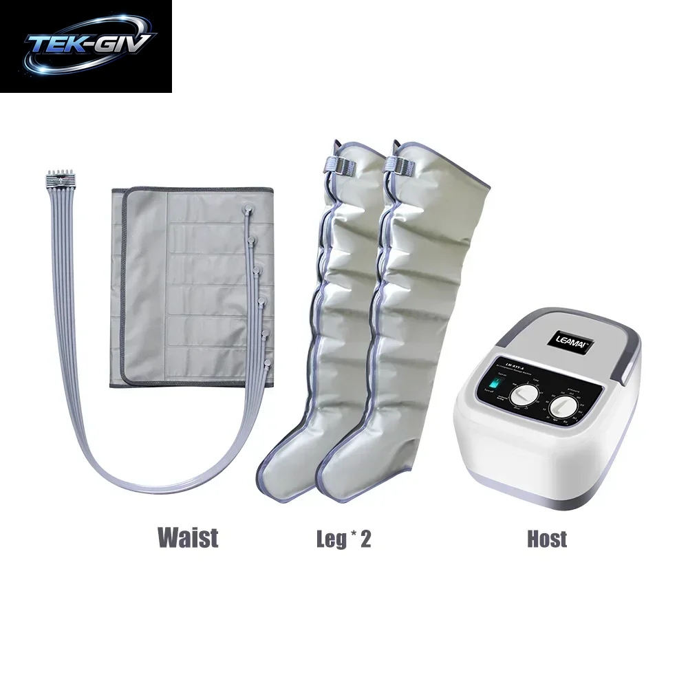 Elektrisches 6-Kammer-Luftkompressions-Beinmassagegerät, Körpermassagegerät Für Wade, Taille, Rücken, Fuß, Lymphdrainage & Muskeln