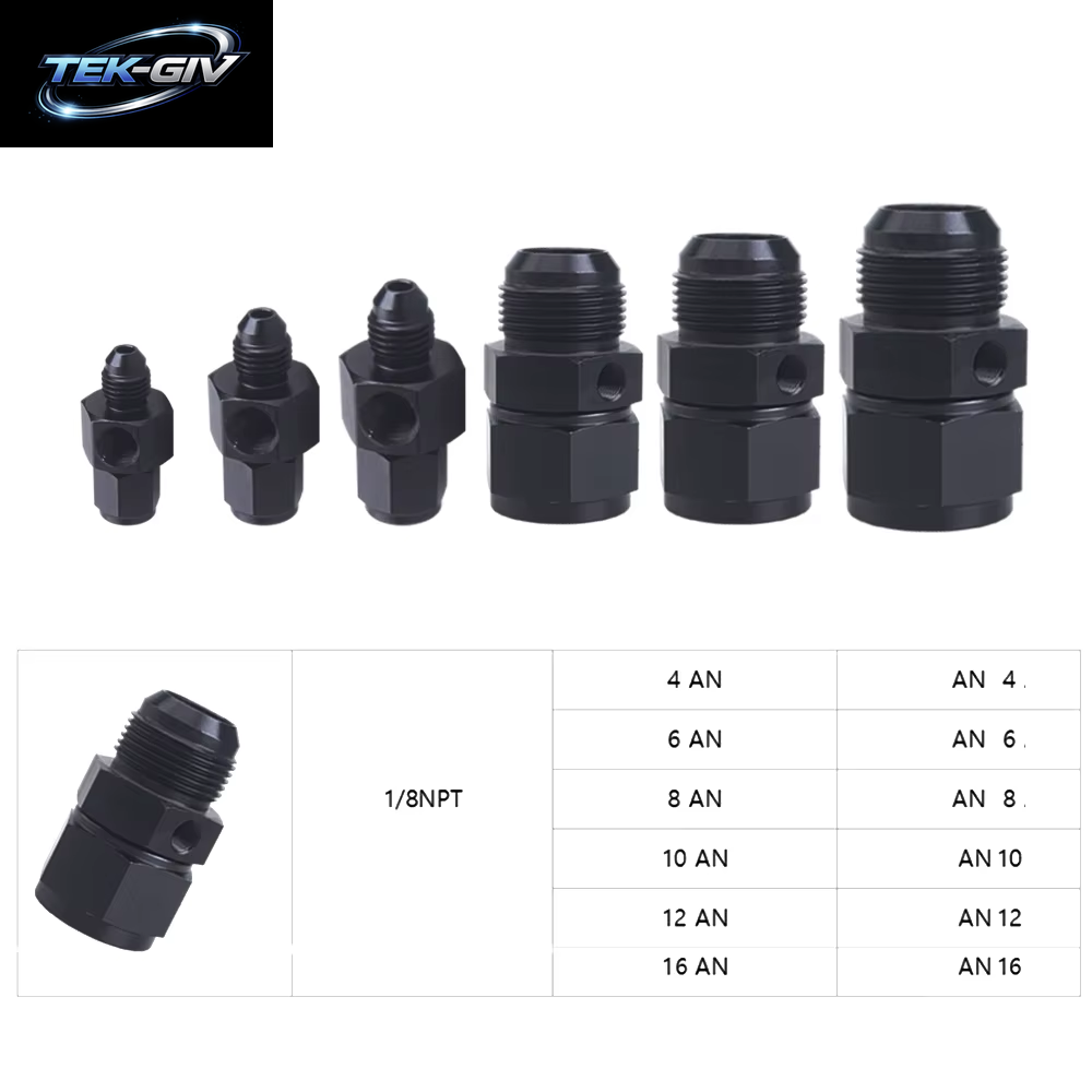 An4 An6 An8 An10 AN12-1/8 Npt Ein Drehgelenk Verbindung Für Öl Messgerät Sensor Seite Port Adapter Legierung Fackel Armteil