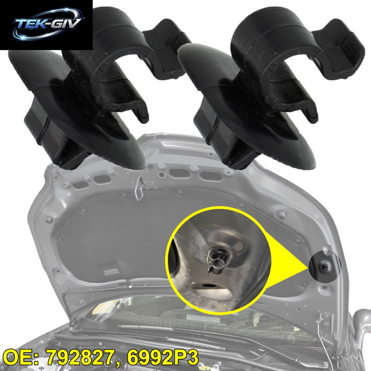 2 Stück Für Citroen C2 C3 C4 C5 AX Berlingo B9 Eurovans Evasion Hood Bonnet Rod Stay Support Prop Clip 792834 Halter Klemmverschluss