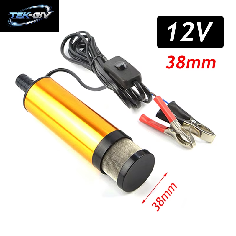 38/51 MM Elektrische Auto Öl Pumpe 12 V Für Pumpen Diesel Öl Wasser Kraftstoff Transfer Pumpe 12L/Min Tauch Aluminium Legierung Shell