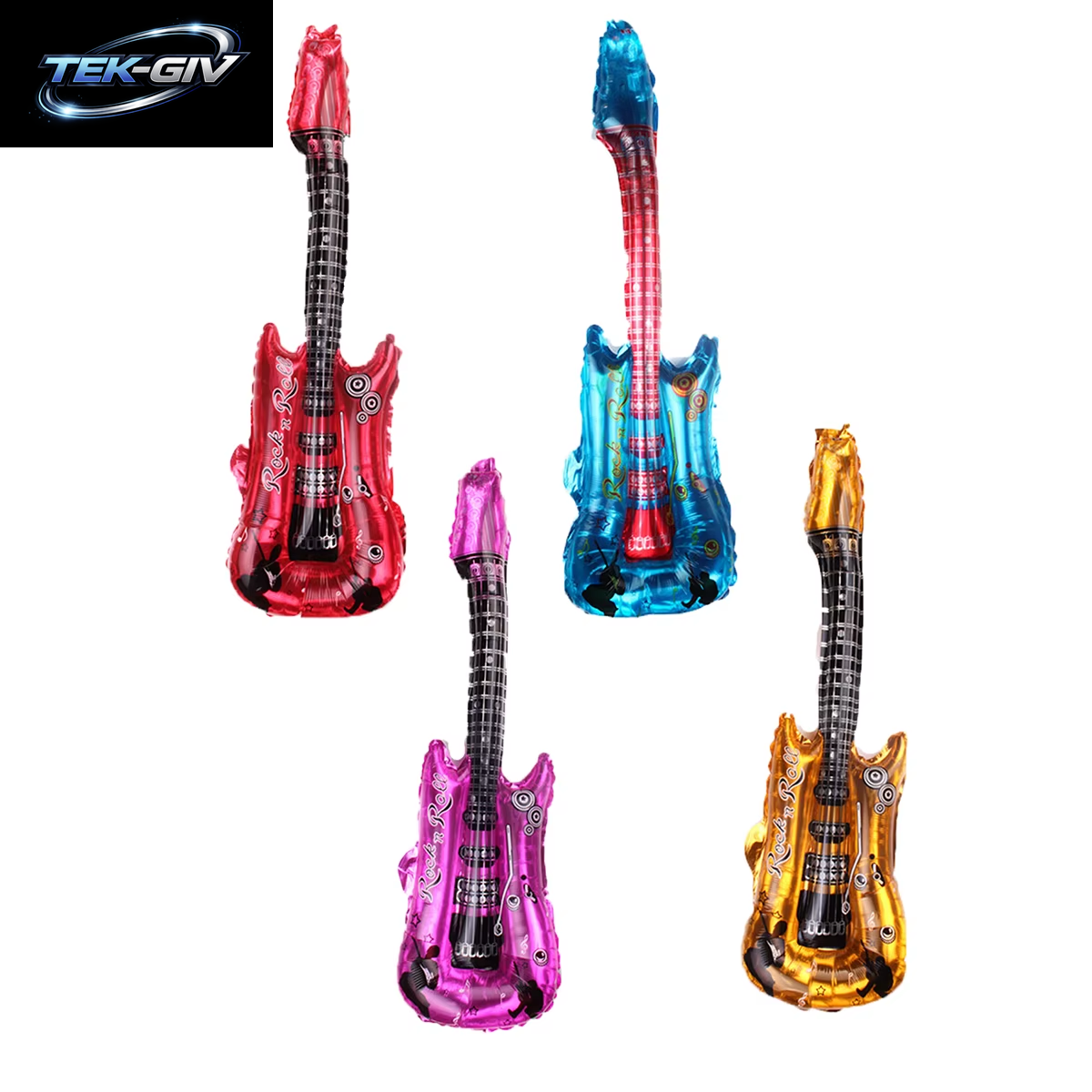 12 Stücke 32 Zoll Gitarre Folie Ballons Rock Band Musik Thema Party Dekoration Geburtstag Party Hochzeit Dekorationen